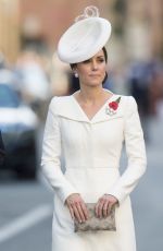 KATE MIDDLETON at Last Post Ceremony at Commonwealth War Graves Commission Ypres Memorialin in Ypres 07/30/2017