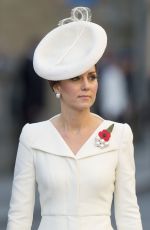 KATE MIDDLETON at Last Post Ceremony at Commonwealth War Graves Commission Ypres Memorialin in Ypres 07/30/2017