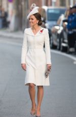 KATE MIDDLETON at Last Post Ceremony at Commonwealth War Graves Commission Ypres Memorialin in Ypres 07/30/2017