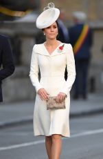 KATE MIDDLETON at Last Post Ceremony at Commonwealth War Graves Commission Ypres Memorialin in Ypres 07/30/2017
