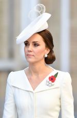 KATE MIDDLETON at Last Post Ceremony at Commonwealth War Graves Commission Ypres Memorialin in Ypres 07/30/2017