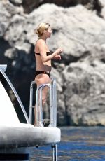 KATE MOSS in Bikini at a Yacht in Italy 07/31/2017