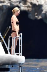 KATE MOSS in Bikini at a Yacht in Italy 07/31/2017