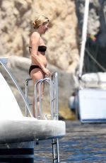 KATE MOSS in Bikini at a Yacht in Italy 07/31/2017
