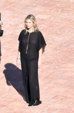 KATE MOSS on the Set of a Photoshoot in Capri 07/28/2017