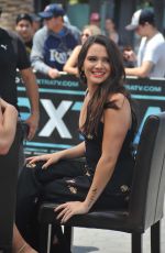 KATE STEVENS on the Set of Extra in Los Angeles 08/15/2017