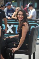 KATE STEVENS on the Set of Extra in Los Angeles 08/15/2017
