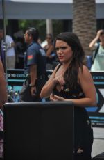 KATE STEVENS on the Set of Extra in Los Angeles 08/15/2017