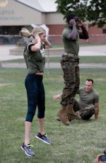 KATE UPTON at a Marine Workout in Detroit 08/22/2017