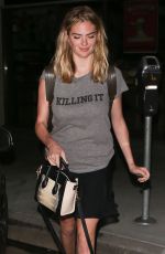 KATE UPTON Out and About in West Hollywood 08/10/2017
