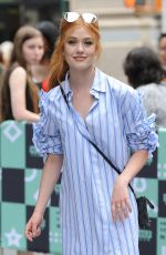KATHERINE MCNAMARA Leaves AOL Build Studios in New York 08/14/2017