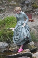 KATHRYN NEWTON on the Set of Little Women in Ireland 08/10/2017