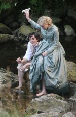 KATHRYN NEWTON on the Set of Little Women in Ireland 08/10/2017