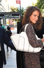 KATIE HOLMES Heading to Today Show in New York 08/16/2017