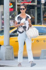 KATIE HOLMES Out for Coffee in New York 08/20/2017