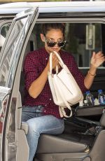 KATIE HOLMES Out for Lunch in Los Angeles 08/25/2017