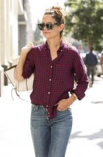KATIE HOLMES Out for Lunch in Los Angeles 08/25/2017