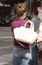 KATIE HOLMES Out for Lunch in Los Angeles 08/25/2017