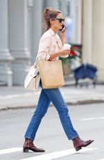 KATIE HOLMES Out Shopping in New York 08/08/2017