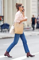 KATIE HOLMES Out Shopping in New York 08/08/2017