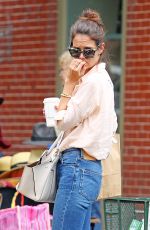 KATIE HOLMES Out Shopping in New York 08/08/2017