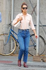 KATIE HOLMES Out Shopping in New York 08/08/2017