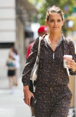 KATIE HOLMES Out Shopping on Madison Ave in New York 08/16/2017