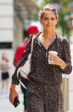 KATIE HOLMES Out Shopping on Madison Ave in New York 08/16/2017