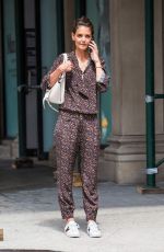 KATIE HOLMES Out Shopping on Madison Ave in New York 08/16/2017