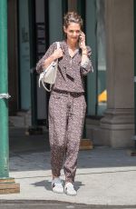 KATIE HOLMES Out Shopping on Madison Ave in New York 08/16/2017
