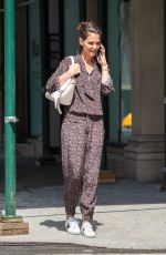 KATIE HOLMES Out Shopping on Madison Ave in New York 08/16/2017