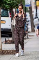 KATIE HOLMES Out Shopping on Madison Ave in New York 08/16/2017
