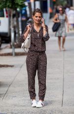 KATIE HOLMES Out Shopping on Madison Ave in New York 08/16/2017