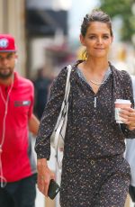KATIE HOLMES Out Shopping on Madison Ave in New York 08/16/2017