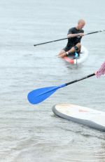 KATIE LEE Paddle Boards in Hamptons Paddle for Pink Event in Sag Harbor 08/05/2017