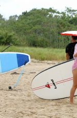 KATIE LEE Paddle Boards in Hamptons Paddle for Pink Event in Sag Harbor 08/05/2017