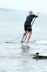 KATIE LEE Paddle Boards in Hamptons Paddle for Pink Event in Sag Harbor 08/05/2017