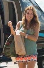 KELLY BENSIMON in Short Skirt Arrives at Her Home in New York 08/04/2017