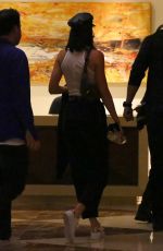 KENDALL and KYLIE JENNER Night Out in Beverly Hills 08/14/2017