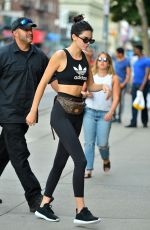 KENDALL JENNER and HAILEY BALDWIN Leaves a Gym in New York 07/31/2017