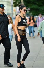 KENDALL JENNER and HAILEY BALDWIN Leaves a Gym in New York 07/31/2017