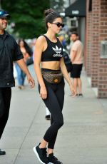KENDALL JENNER and HAILEY BALDWIN Leaves a Gym in New York 07/31/2017