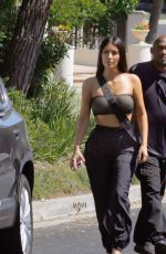 KIM KARDASHIAN Out in Los Angeles 08/14/2017