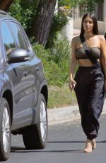 KIM KARDASHIAN Out in Los Angeles 08/14/2017