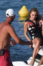 KIMBERLEY GARNER in Bikini at a Beach in St. Tropez 07/31/2017