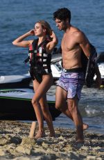 KIMBERLEY GARNER in Bikini at a Beach in St. Tropez 07/31/2017