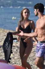KIMBERLEY GARNER in Bikini at a Beach in St. Tropez 07/31/2017