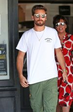 KRIS JENNER and Scott Disick at Maria