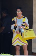 KRIS JENNER Leaves a Restaurant in Los Angeles 08/08/2017