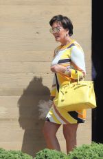KRIS JENNER Leaves a Restaurant in Los Angeles 08/08/2017